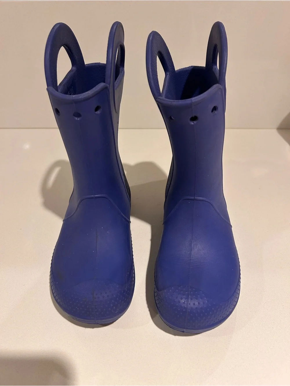 CROCS Kids Waterproof Blue Handle Rain Boots